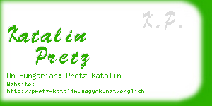 katalin pretz business card